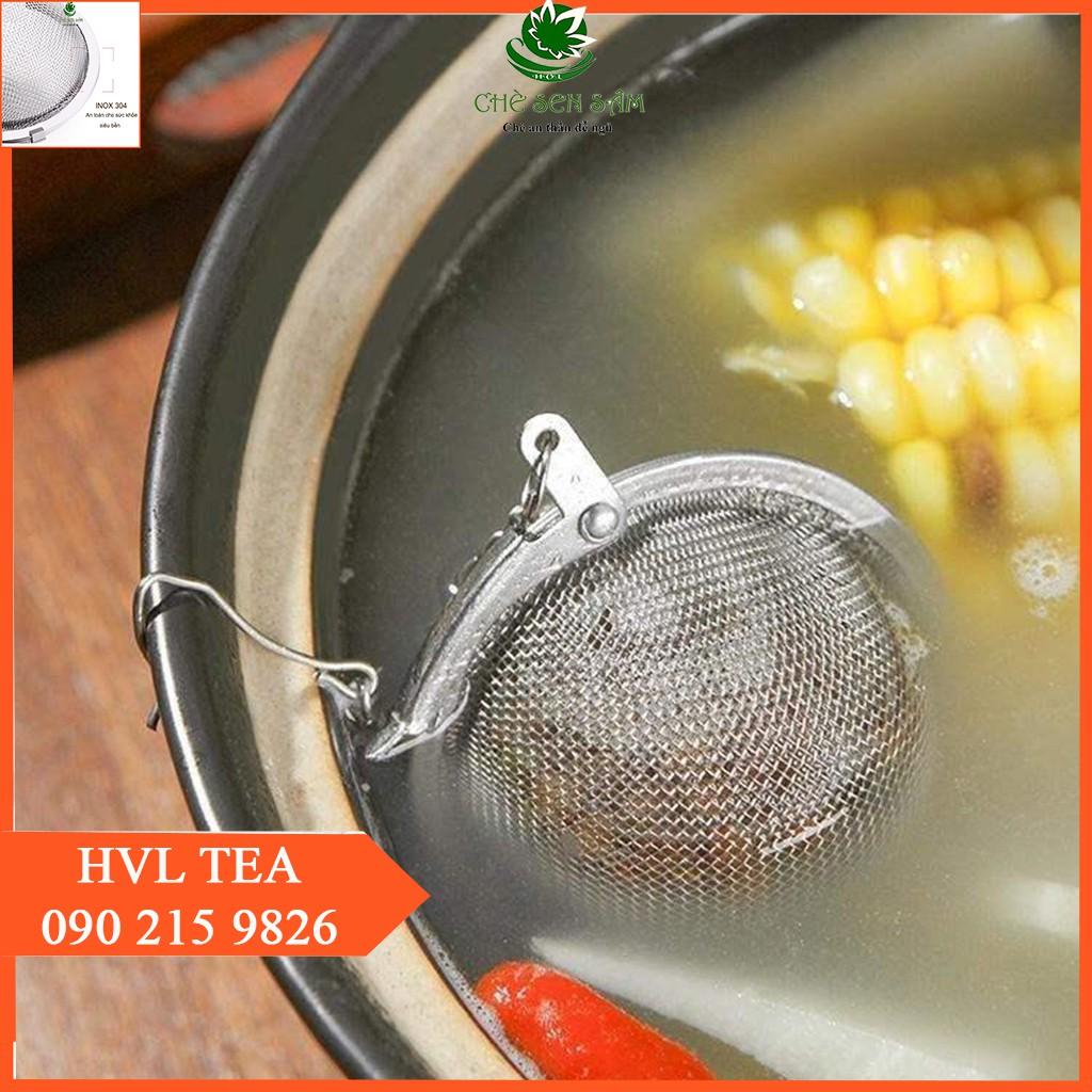 Bóng Lọc Lưới Inox 304 ️ F͢R͢E͢E͢S͢H͢I͢P͢  ️ Lọc Trà Inox, Có Dây Treo, Cứng, Bền, Không Gỉ