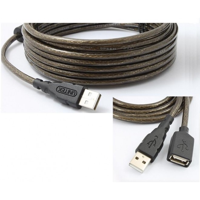 Cáp nối dài USB 10m Unitek Y-C429 USB 2.0 - Hàng chính hãng