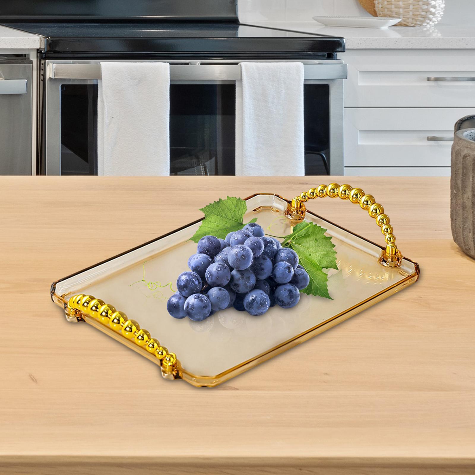 Nordic Serving Tray, Storage Organizer, Multifunction Dessert Tray Food Snack Tray for Home Kitchen