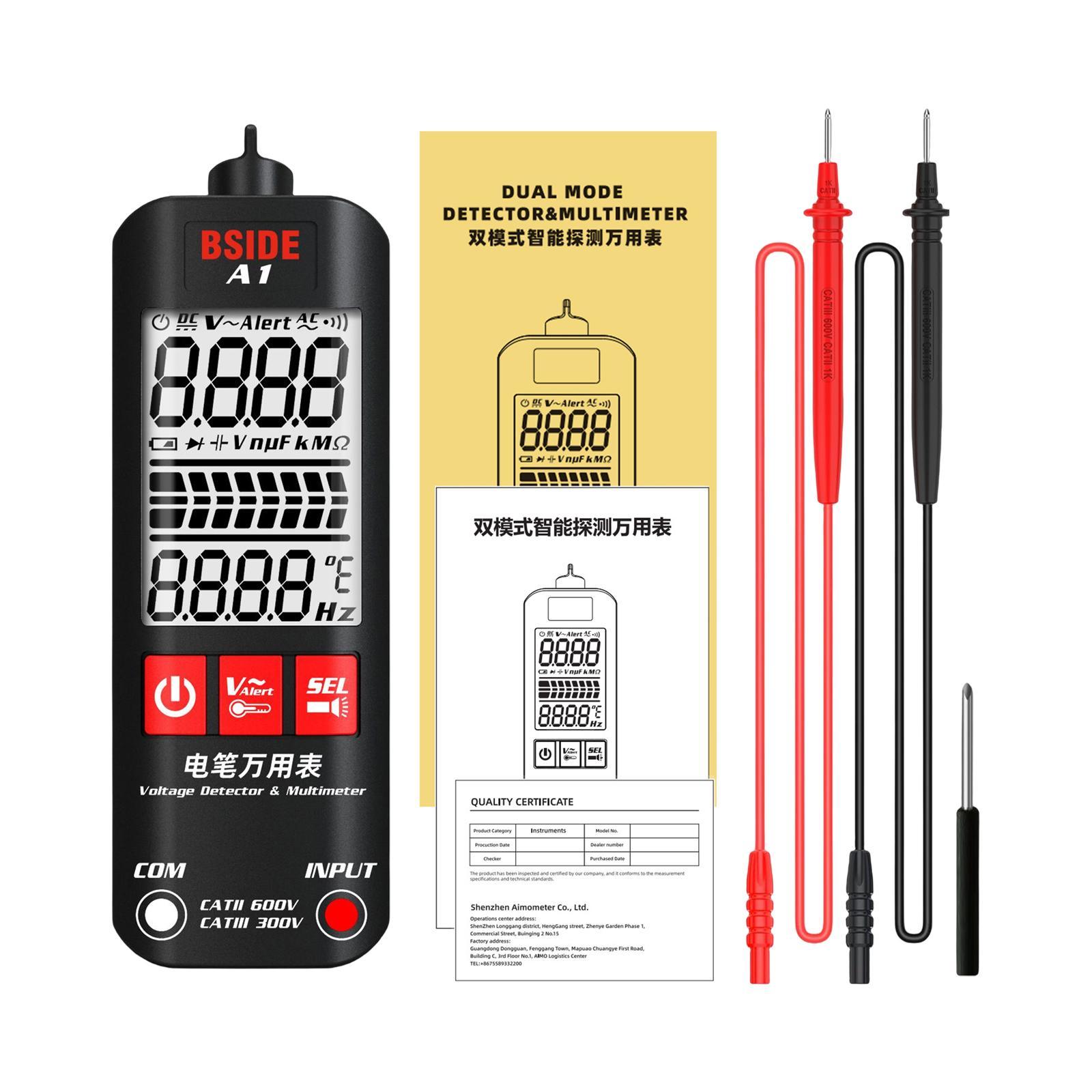 Portable Smart Multimeter Sound Light Alarm Voltage  Multimeter for Electricians