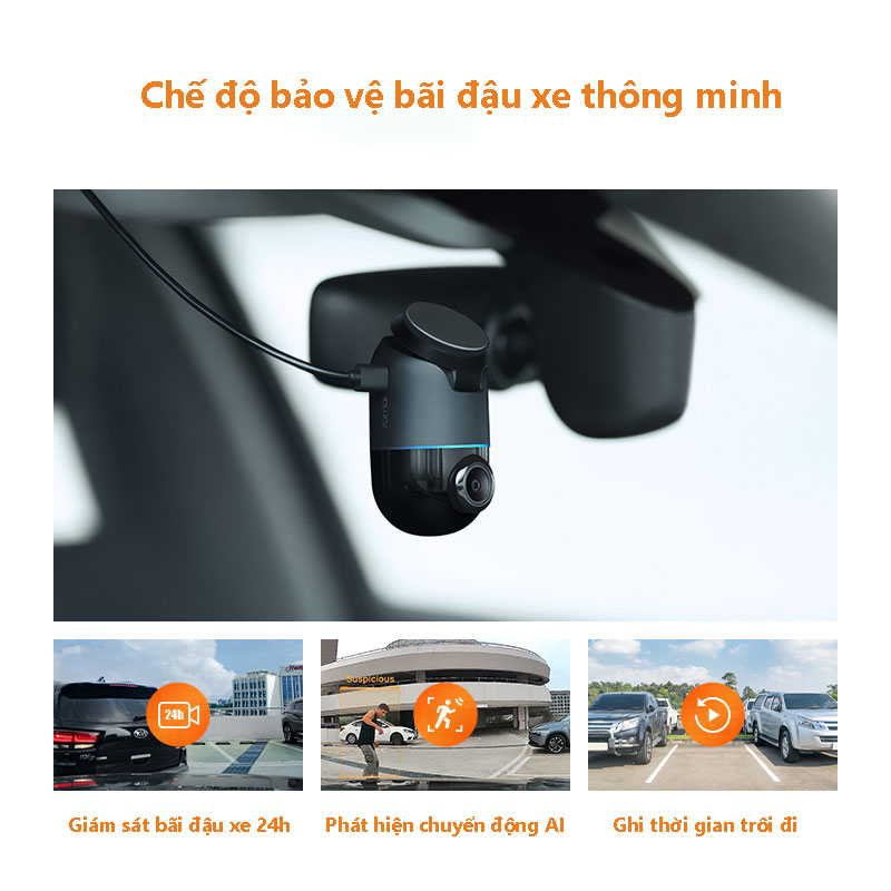 Camera hành trình ô tô xiaomi 70mai Omni X200 360 độ bản 64GB(quốc tế) - Hàng nhập khẩu