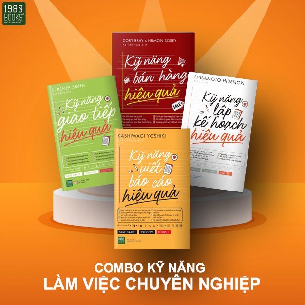 Combo 4 Cuốn Sách Kỹ Năng Làm Việc Chuyên Nghiệp