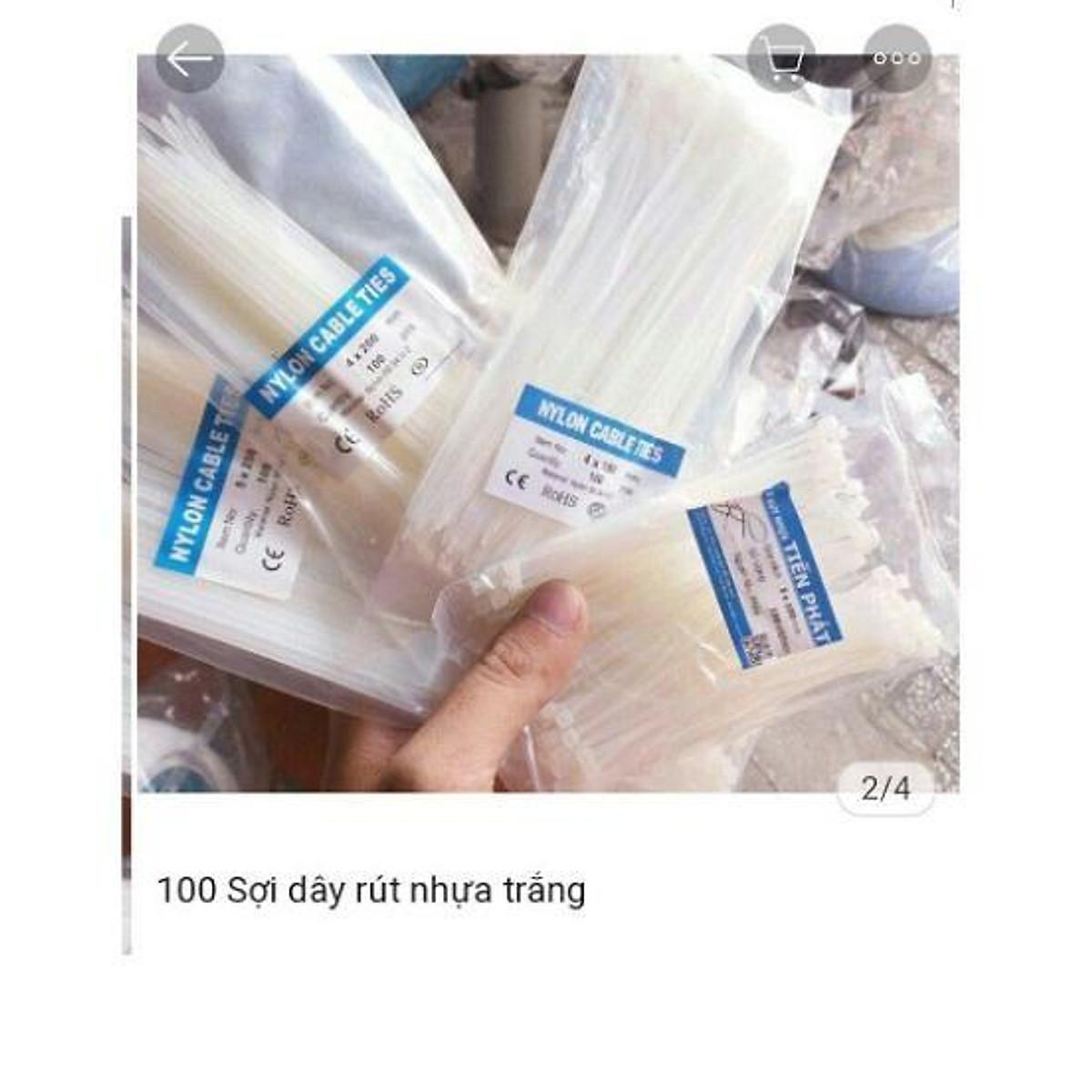 Dây rút nhựa 10cm ,15cm, 20cm, 30cm, 40 cm