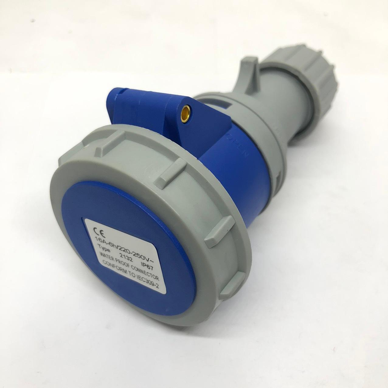 Ổ CẮM DI ĐỘNG CÔNG NGHIỆP 16A 2P+E IP67 CHỐNG NƯỚC LOẠI TỐT