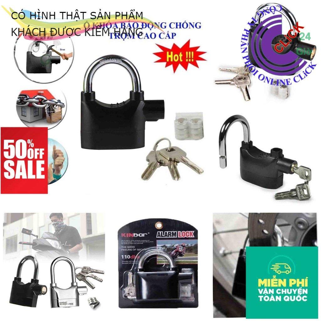 Ổ Khóa Chống Trộm Thông Minh Kinbar Alarm Lock 110DBA Có Còi Hú Báo Động - Hàng Cao Cấp