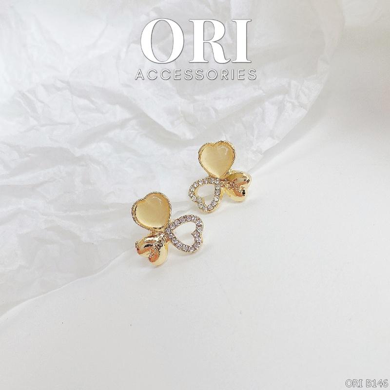 Bông tai nữ Cỏ 3 lá Clover xinh xắn dễ thương ORI ACCESSORIES B146