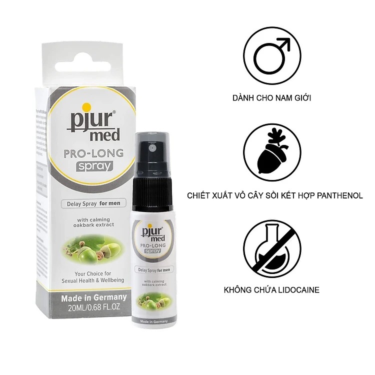 Xịt Kéo Dài Thời Gian Thảo Dược Pjur Med Pro-Long 20ml - Che Tên Sản Phẩm