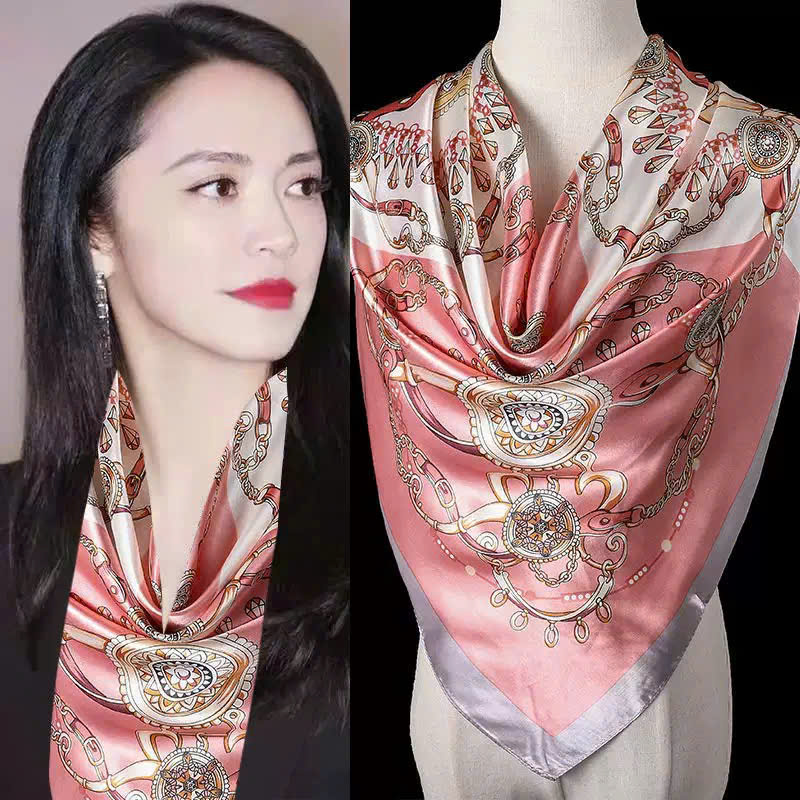 KHĂN QUÀNG CỔ KHĂN CHOÀNG LỤA VUÔNG LỚN CAO CẤP ĐA NĂNG SANG TRỌNG THANH LỊCH MÃ 15