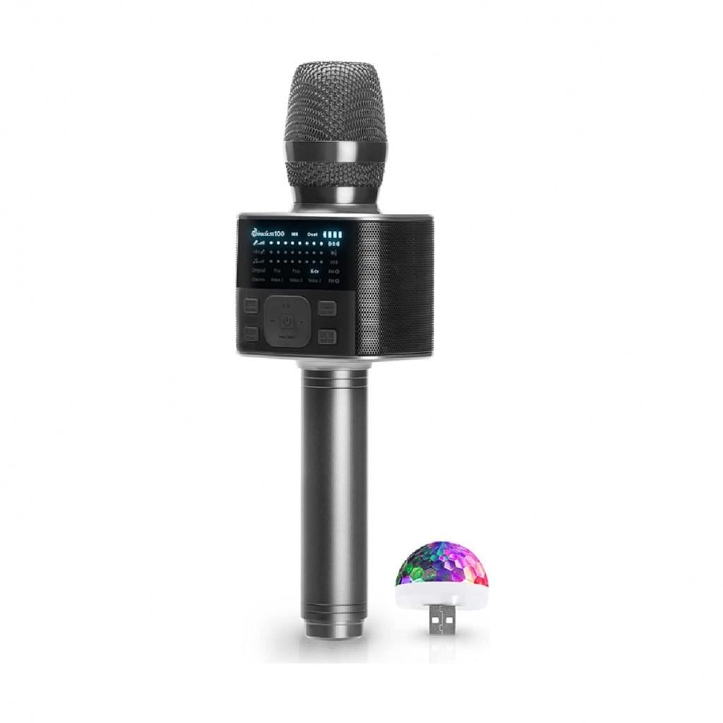 Micro Không Dây Hàn Quốc Miracle M100 - Micro Karaoke Bluetooth - Âm Thanh Cực Hay - Hàng Chính Hãng - Bảo Hành 12 Tháng