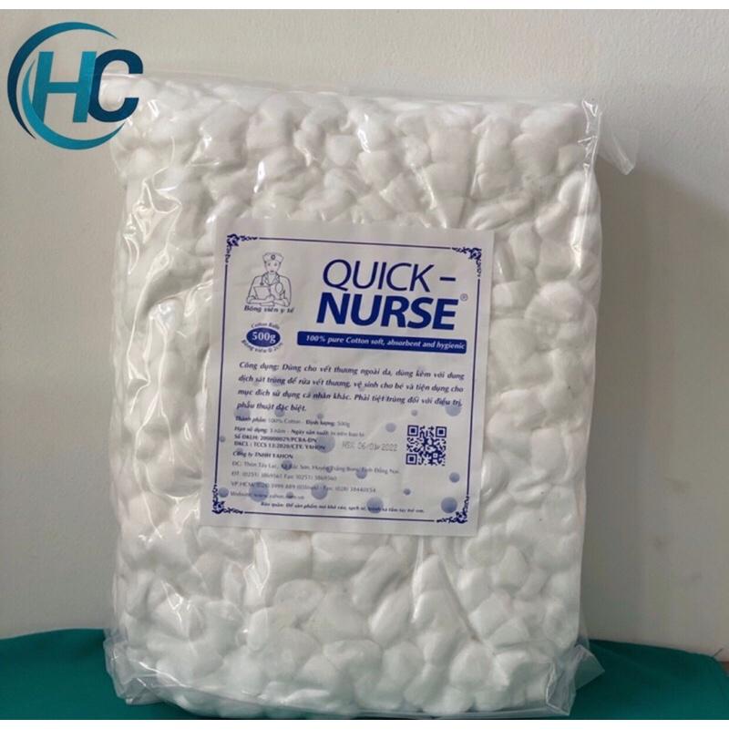 Bông gòn viên Quick Nurse (500 gram)