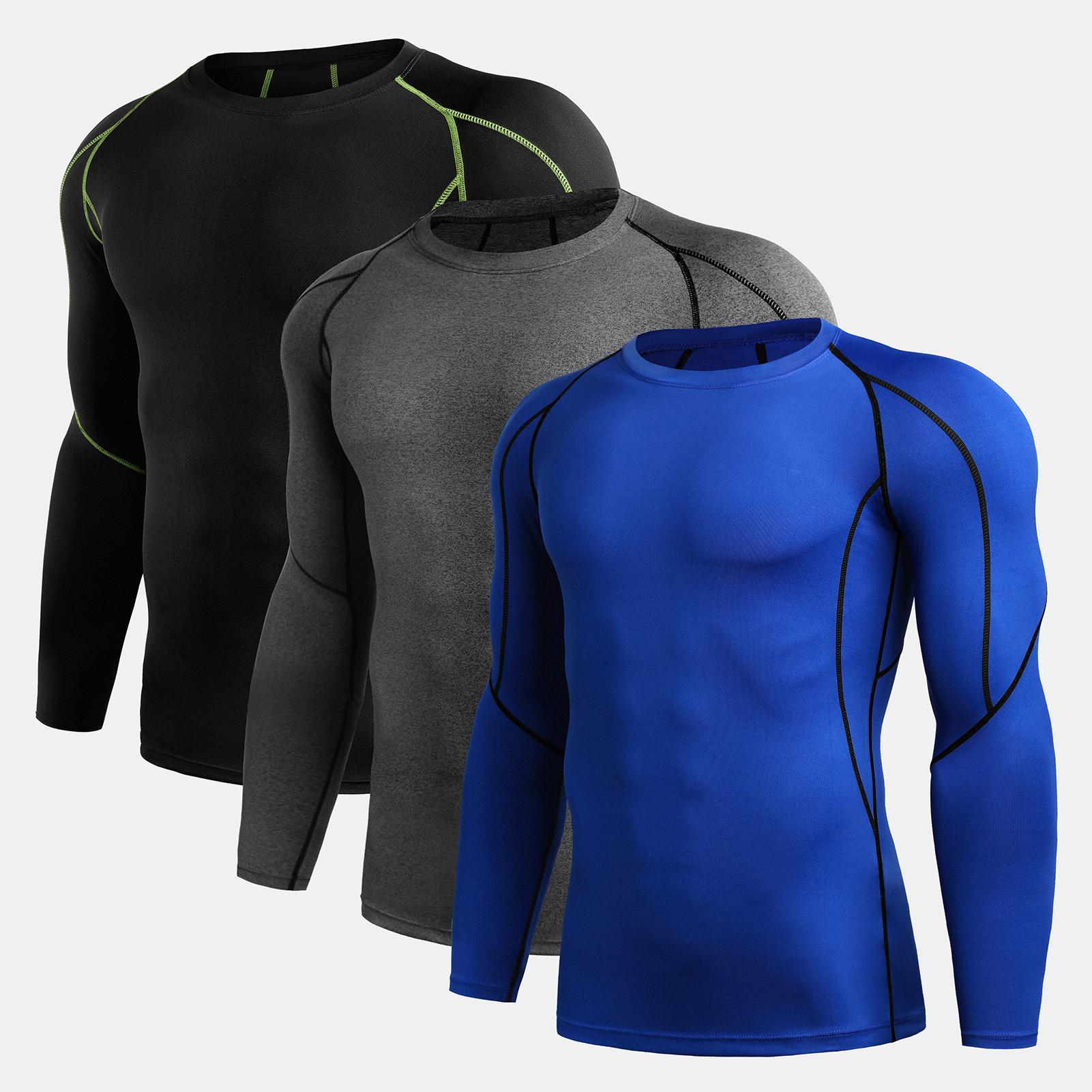 Áo thể thao nam tay dài vải thoáng khí, năng động