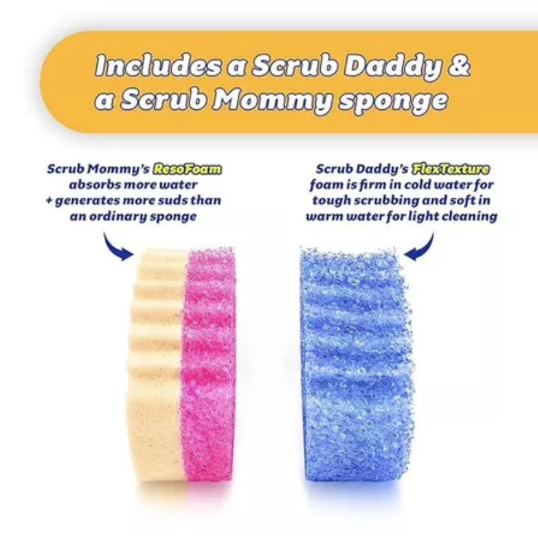 [Phiên bản Baby] Scrub Babies Sponges thiết kế nhỏ gọn phù hợp nhiều sản phẩm