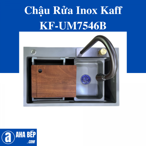CHẬU RỬA INOX KAFF KF-UM7546B. Hàng Chính Hãng