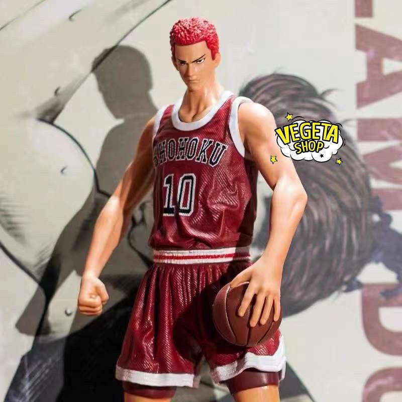 Mô hình Slam Dunk - Mô hình nhân vật Hanamichi Sakuragi có 2 đầu thay thế cực nét đẹp cao to cầm chắc tay - 31cm