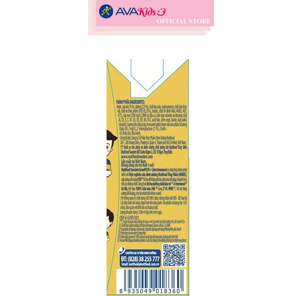 Thùng 48 hộp sữa pha sẵn Nutifood GrowPLUS+ Colos Immunel hương vani 110 ml (từ 1 tuổi)