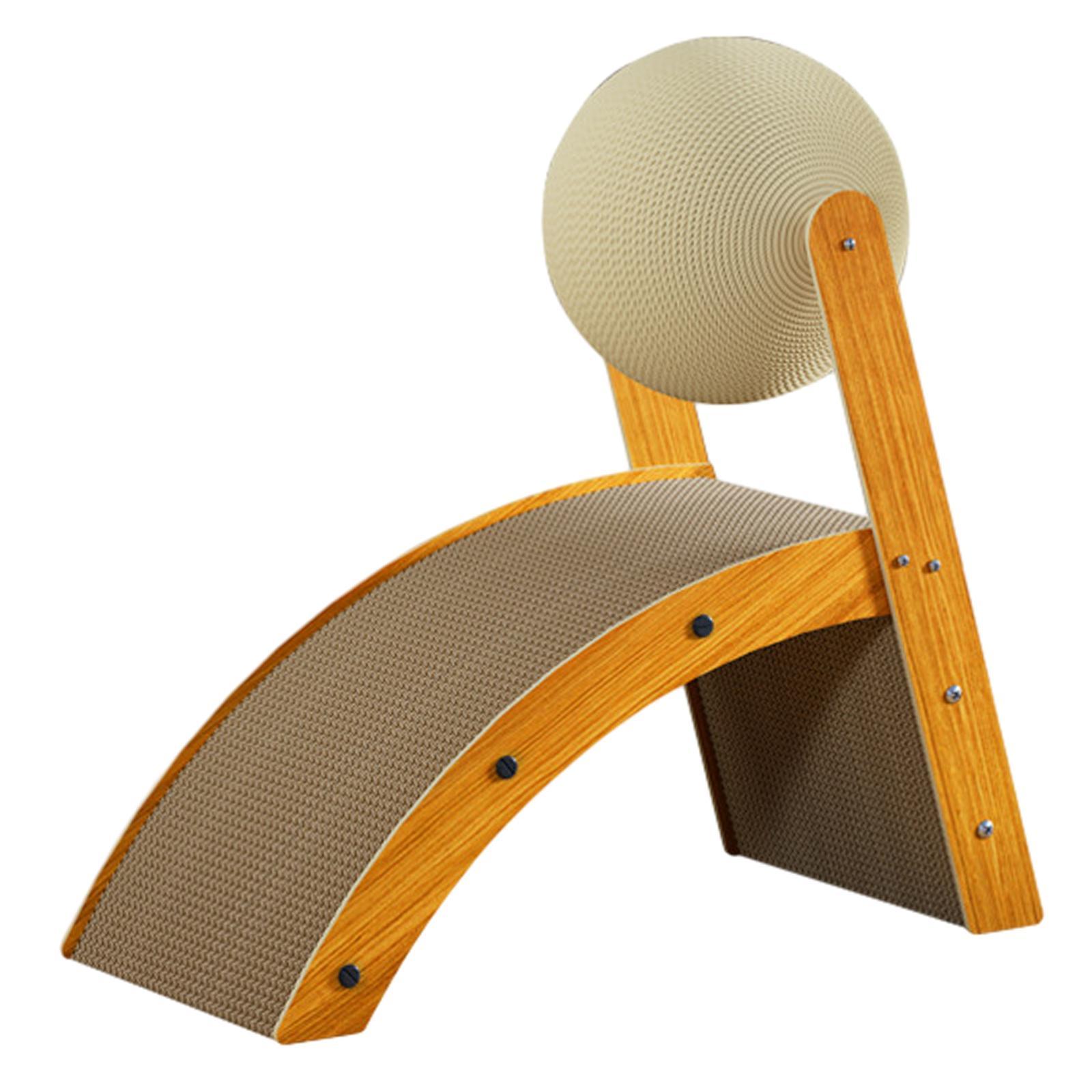 Cat Scratch Pad with Rotatable Ball Cat Scratcher Toy Protect Furniture