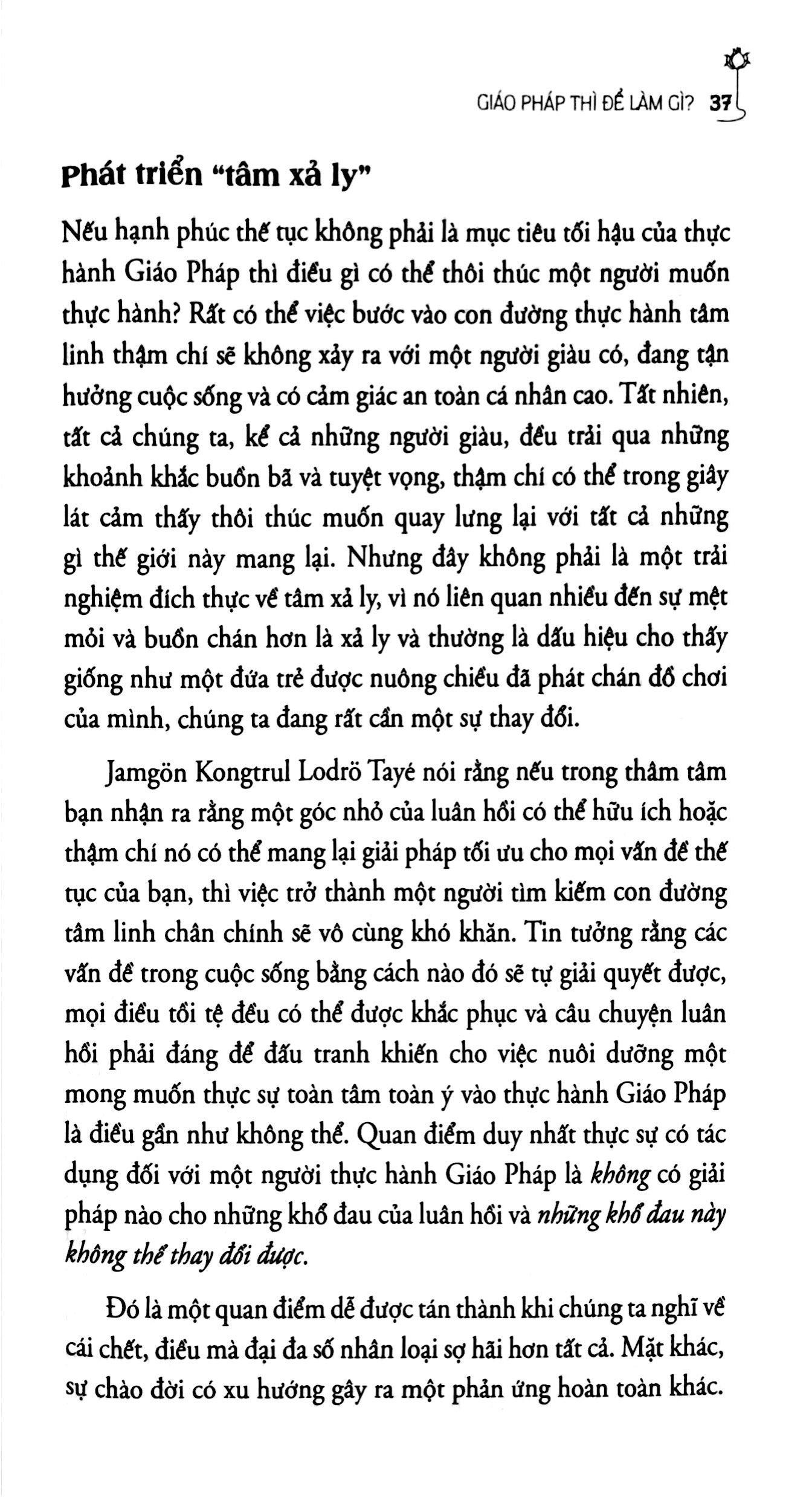 Sách - Không Mưu Cầu Hạnh Phúc - Một Hướng Dẫn Cho Thực Hành Pháp Sơ Khởi