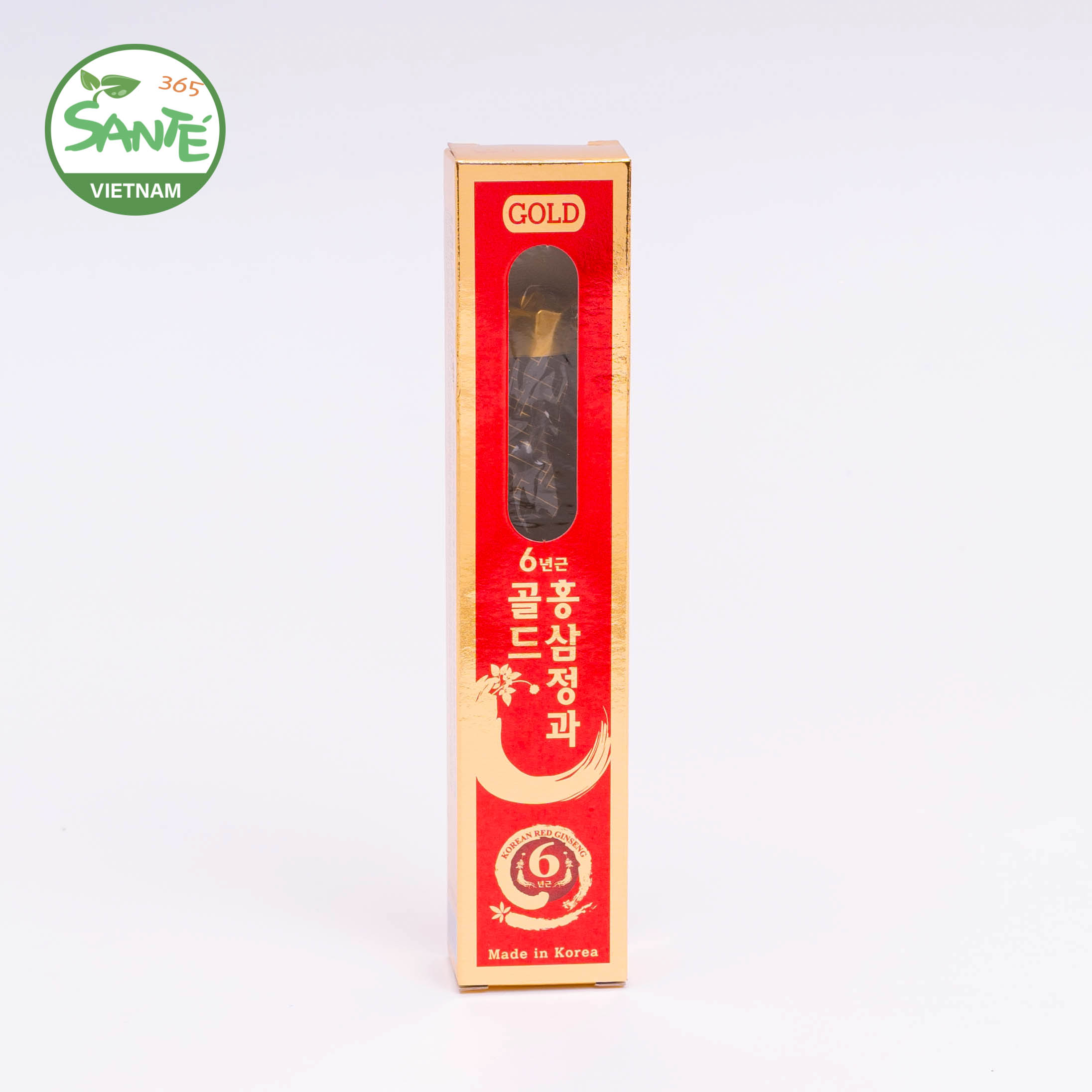 Sante365 - Hồng Sâm 6 Năm Tuổi Tẩm Mật Ong Gold hộp nhỏ 50g (Honeyed 6 Years Old Korean Red Ginseng Gold) 