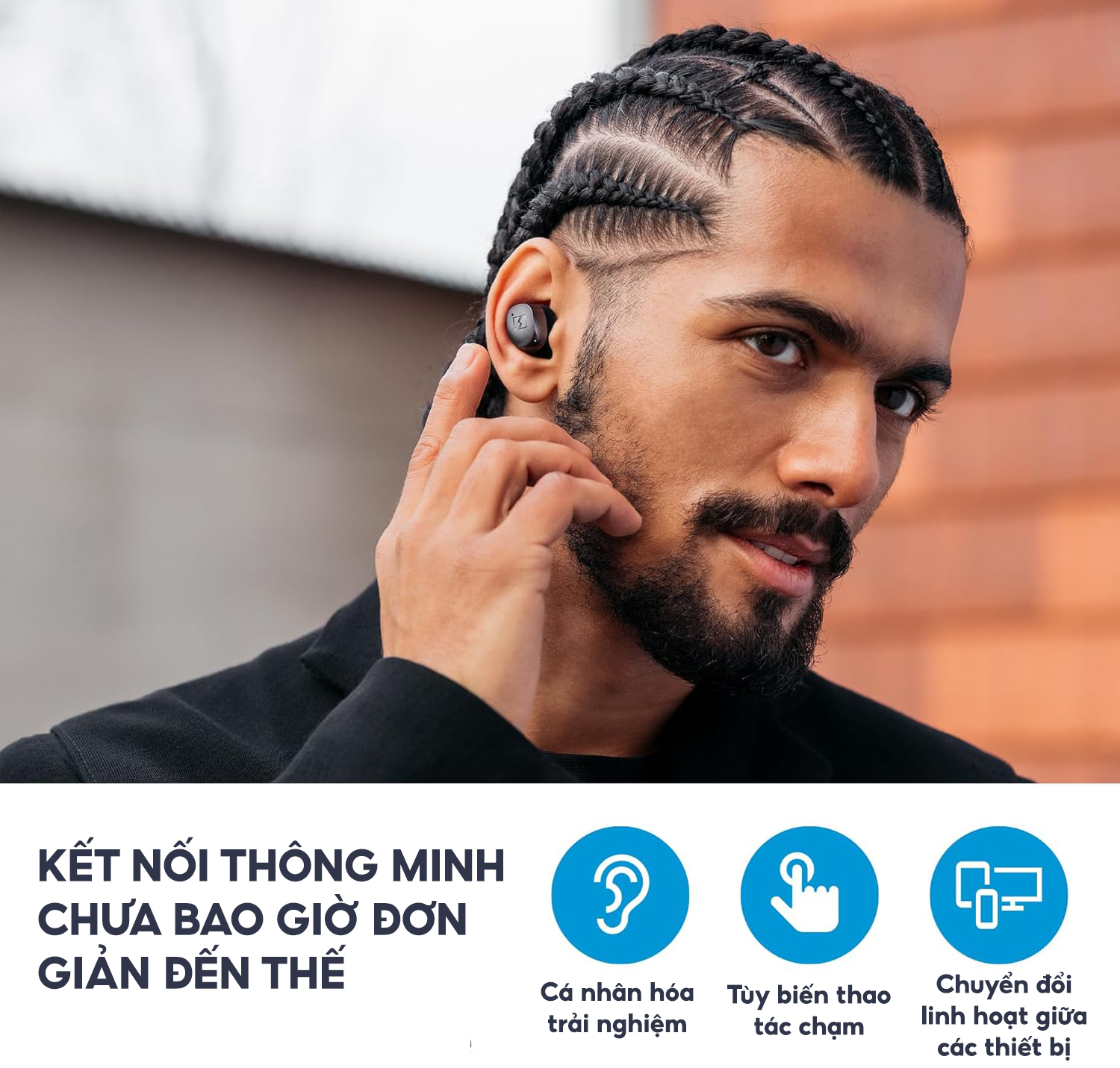 Tai Nghe SENNHEISER Momentum True wireless 4 - Hàng chính hãng bảo hành 24 tháng