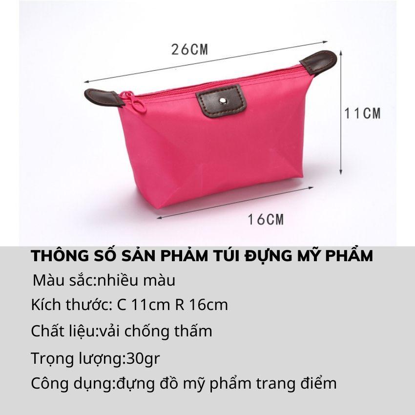 Túi Đựng Mỹ Phẩm Đồ Trang Điểm Nhỏ Gọn Có Khóa Kéo  Dễ Thương SUNOSTORE TMP01