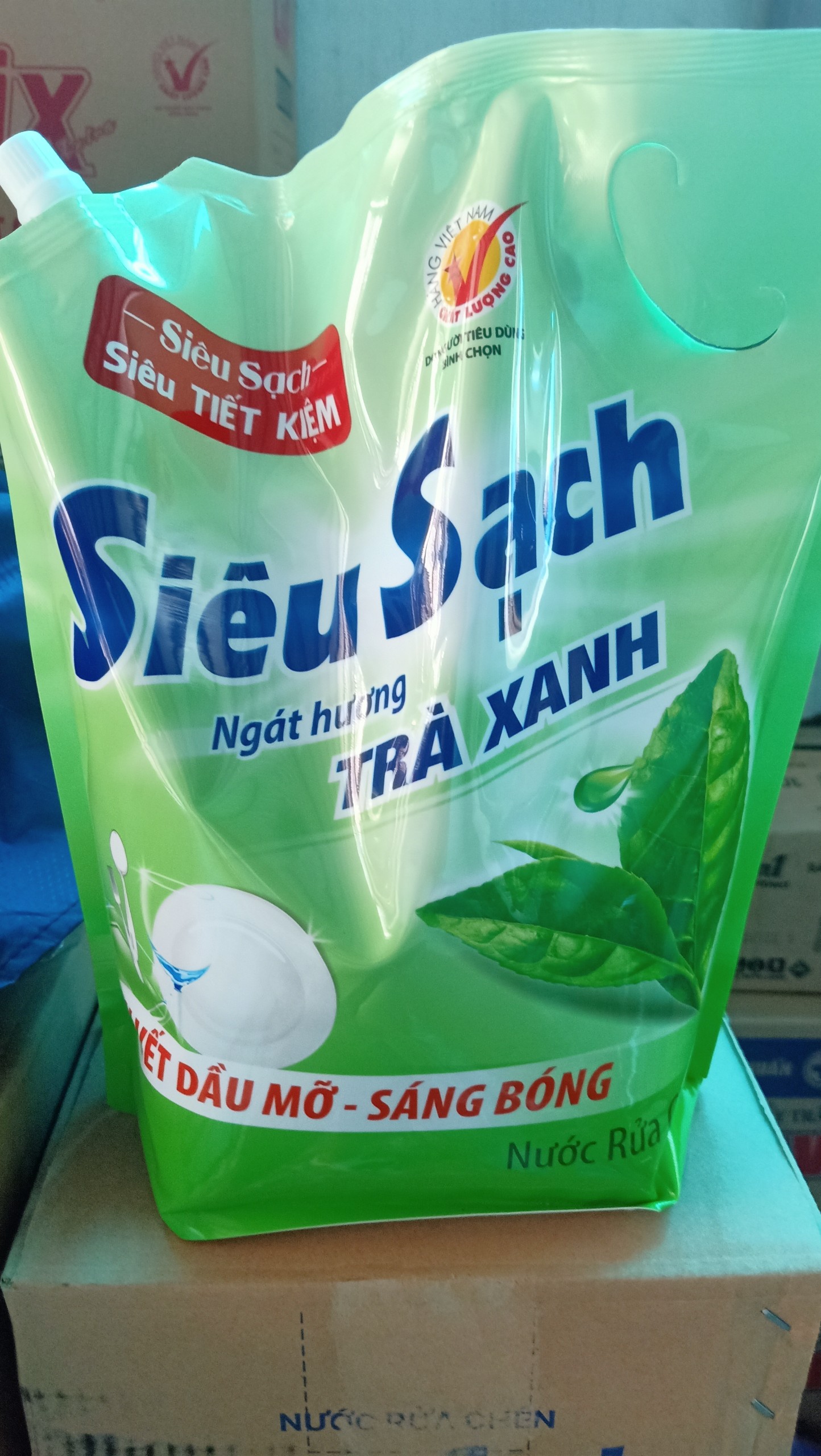 Nước Rửa Chén Siêu Sạch Trà túi 3,5kg