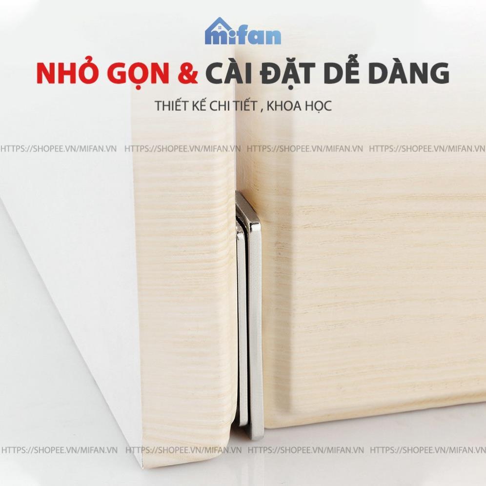Nam Châm Gắn Cửa Lực Hút Cực Mạnh MIFAN - Thép Siêu Bền, Keo 3M - Dán Chốt Tủ Quần Áo, Ngăn Kéo, Cửa Ra Vào Tiện Lợi