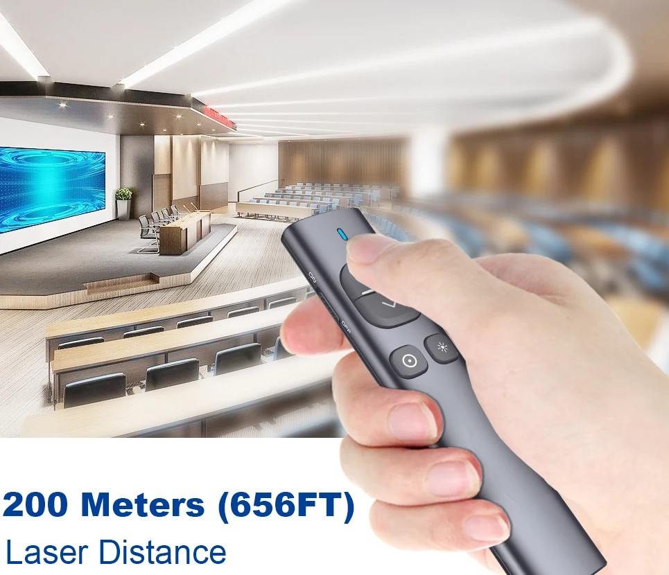 Bút trình chiếu kĩ thuật số LASER xanh NORWii N96S dùng cho màn hình LED/TV và màn chiếu. Tích hợp bộ nhớ 32GB. HÀNG CHÍNH HÃNG CÓ BẢO HÀNH