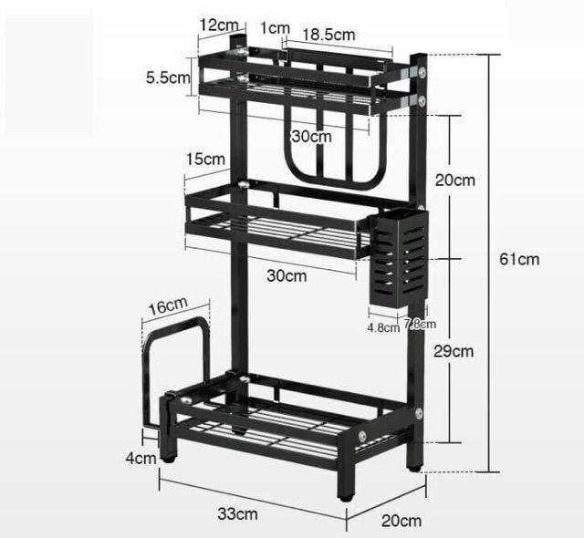 KỆ GIA VỊ 3 TẦNG CAO CẤP