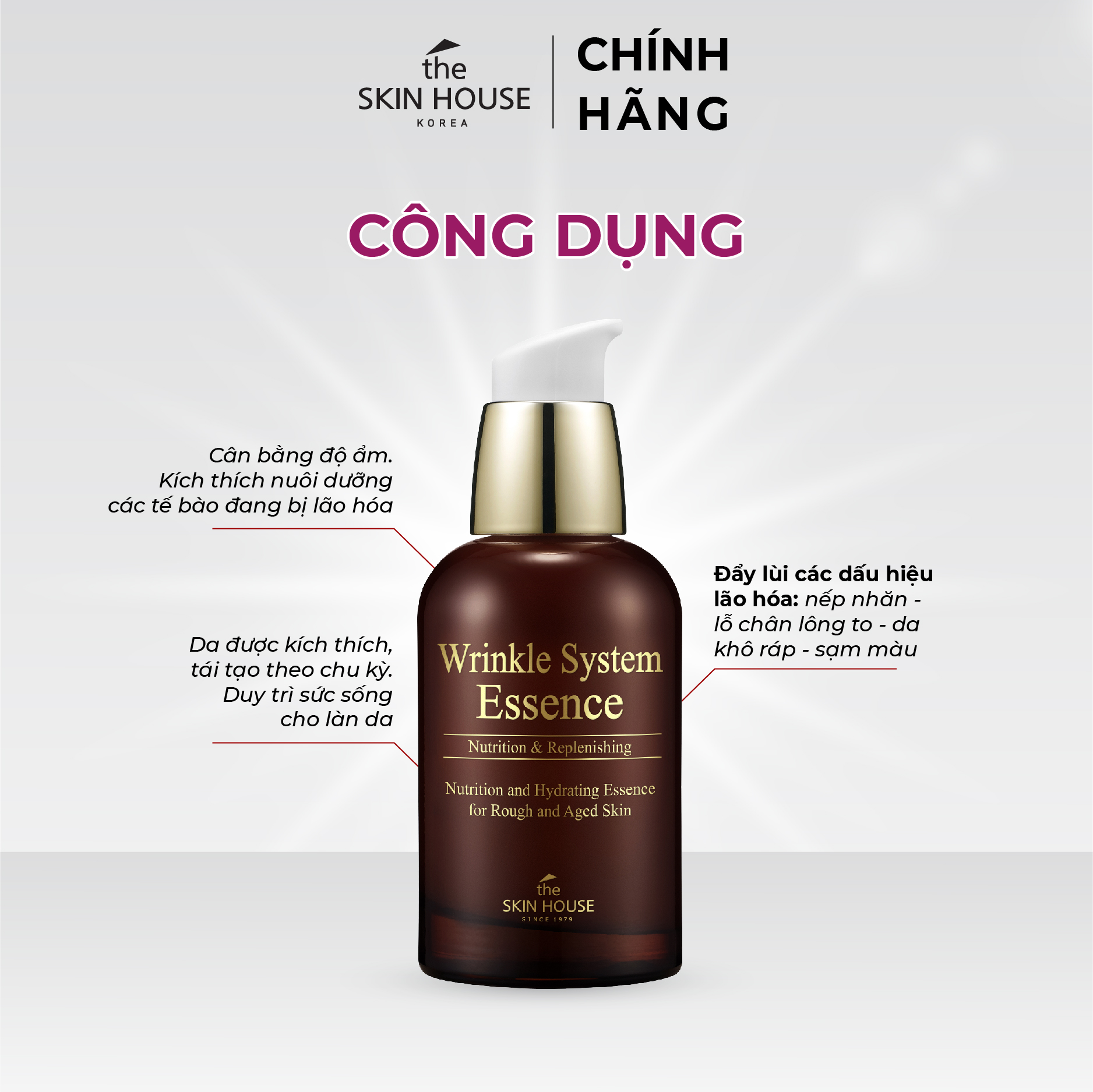 T30 Tinh chất tái tạo da mới - Wrinkle System Essence 50ml - The Skin House
