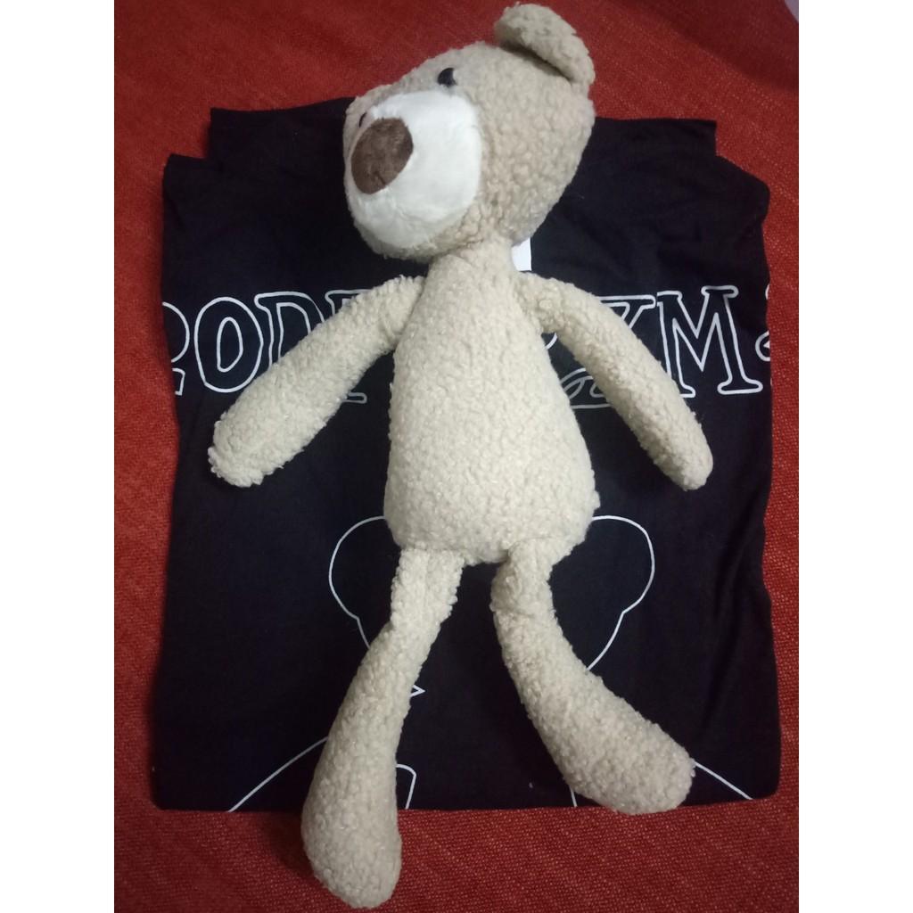 "Siêu hot" Áo phông thời trang kèm gấu bông đính sau lưng - vải cotton