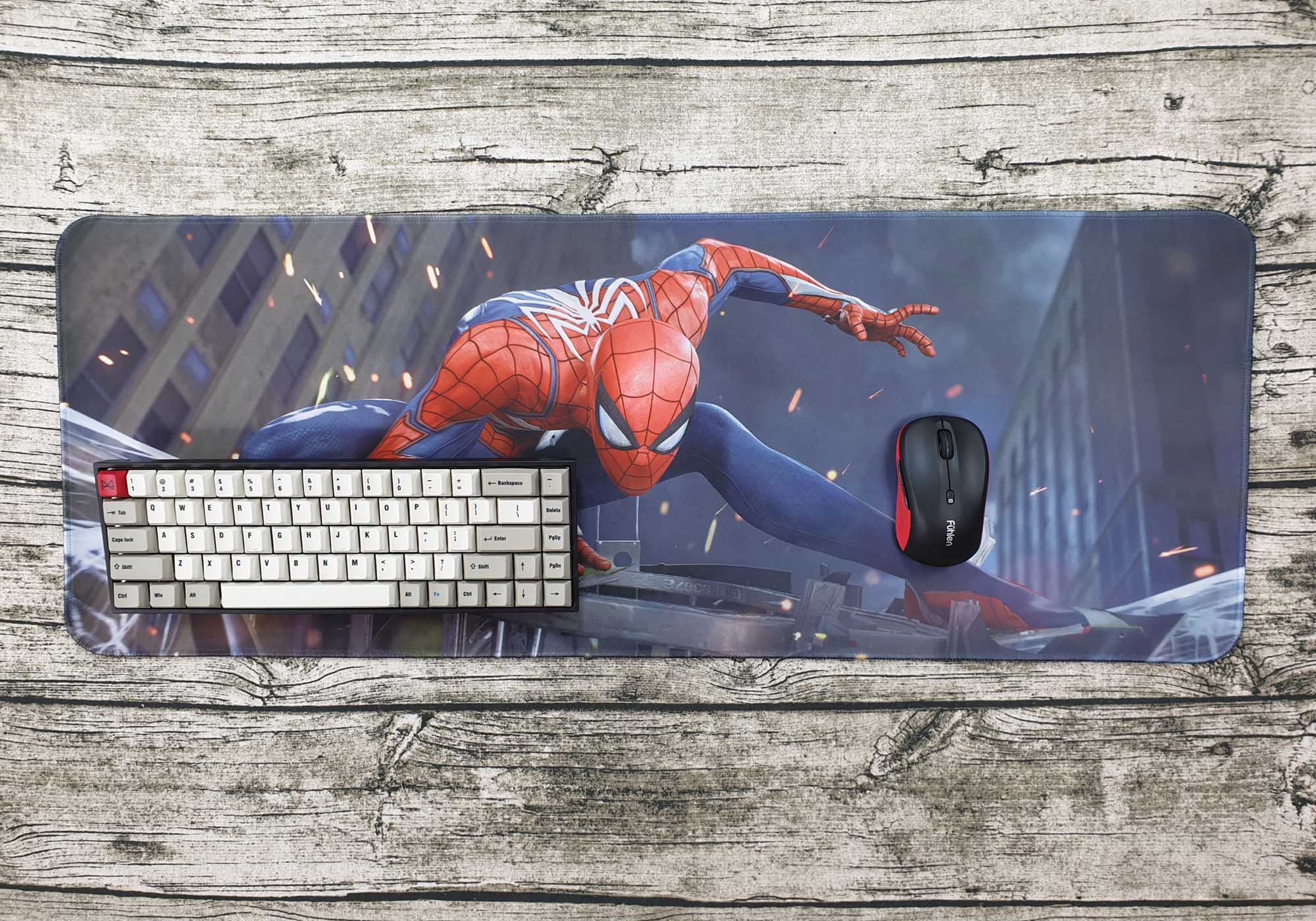 Lót chuột Spider Man Far From Home Siêu ngầu chất lừ kích thước 80x30cm lót được phím và chuột cho góc bàn thêm sạch đẹp