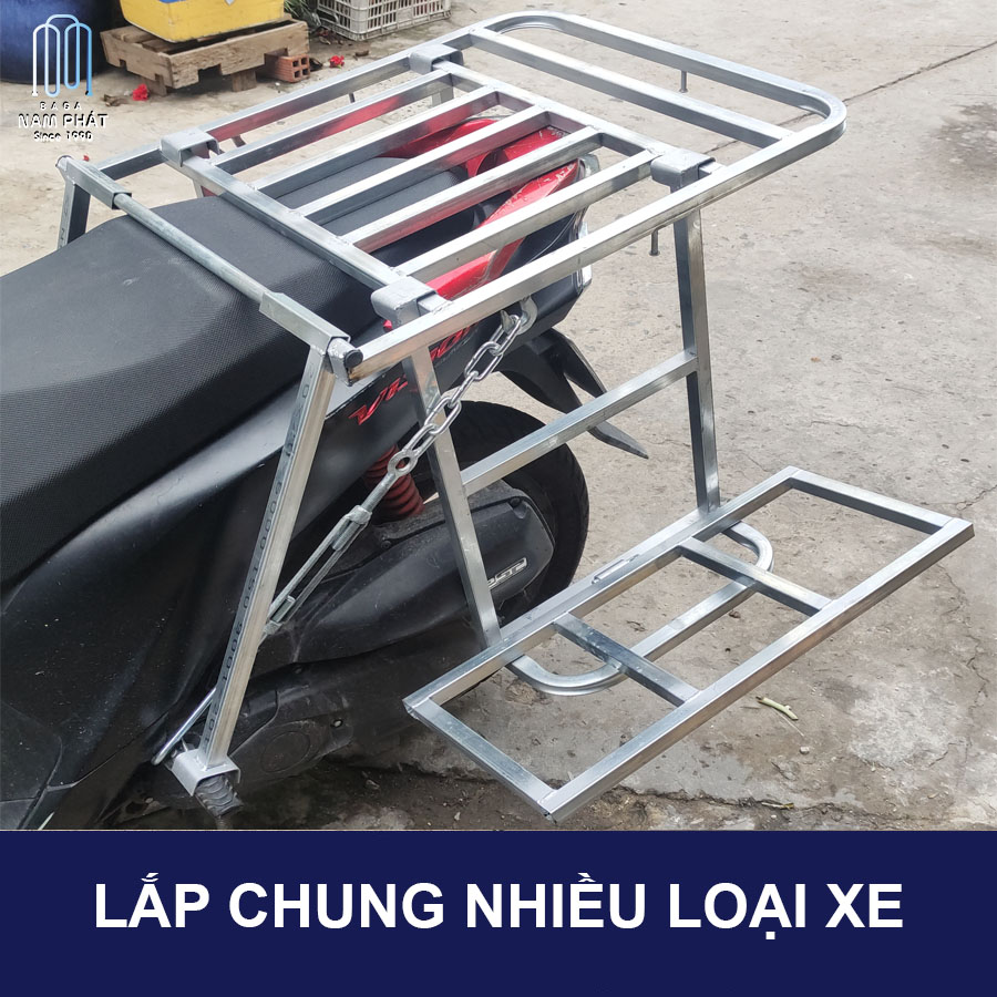 Baga Chở Hàng Cánh Hộp 52cm x 62cm Kèm Bộ Cánh Sử dụng nhiều loại xe Chuẩn Nam Phát