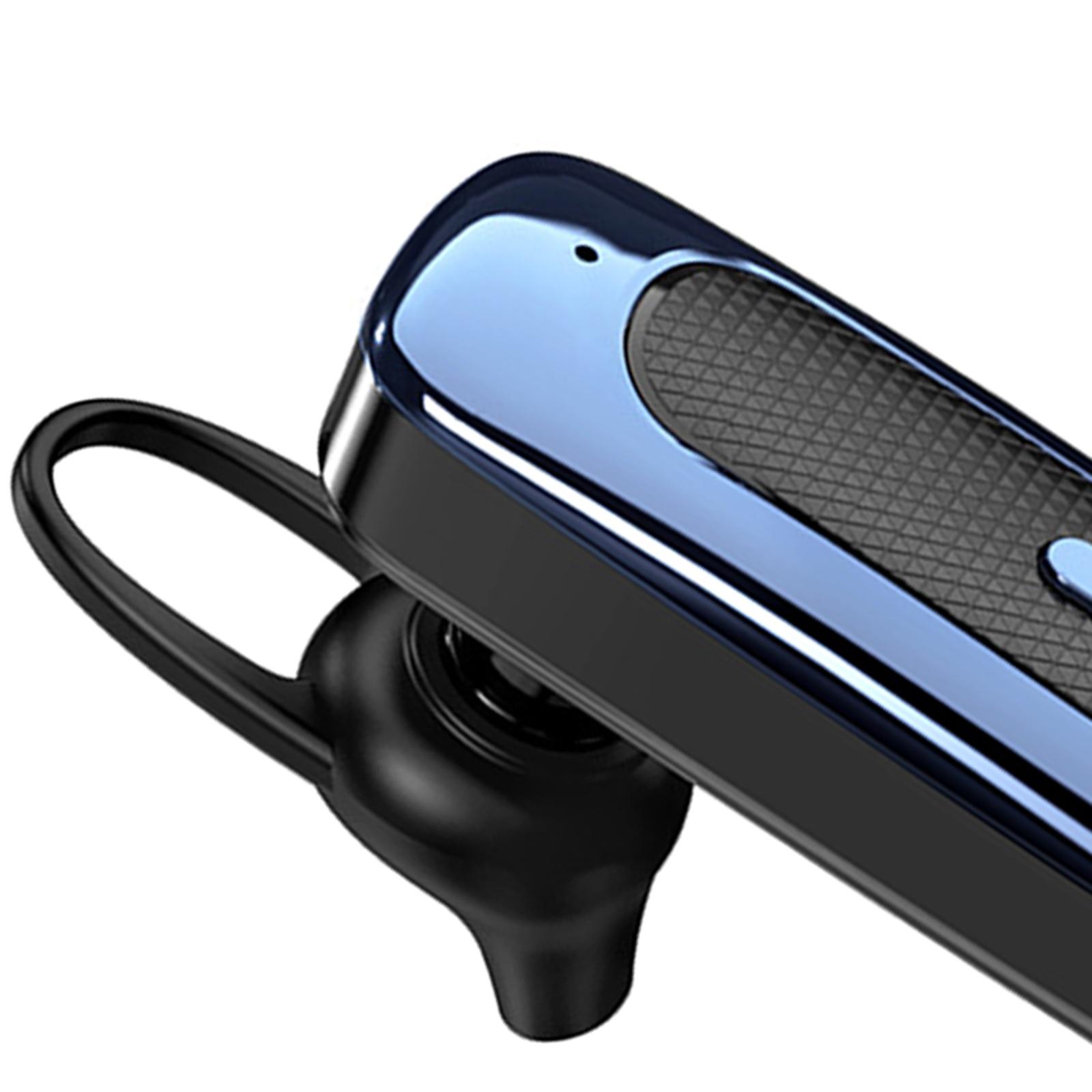 E1 Bluetooth Earpiece V5.0 Wireless Handsfree Headset with Microphone Driving Headset for Laptop Trucker Driver