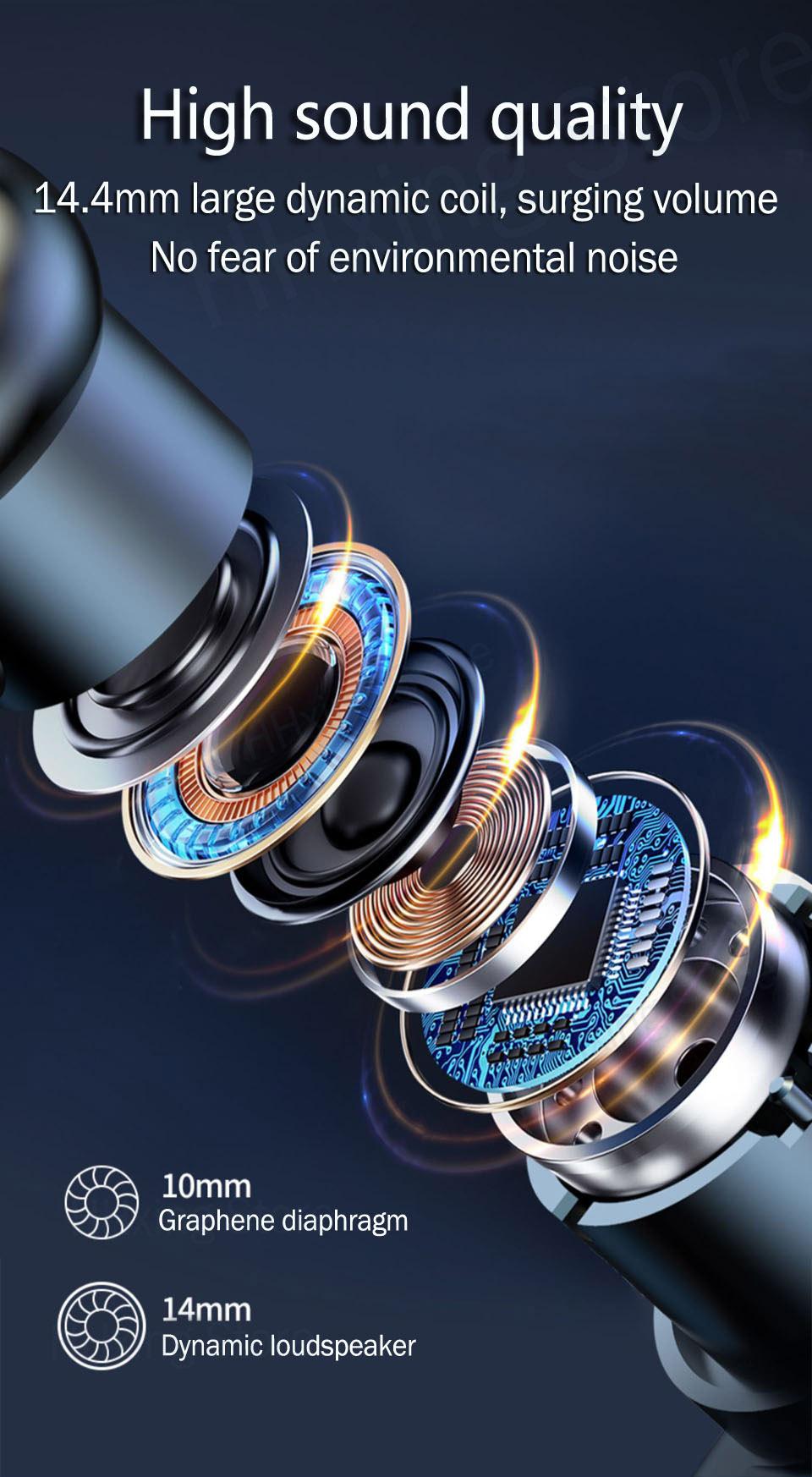 Tai Nghe Không Dây Có Micro Bluetooth Fone De Ouvido Audifonos Con Microfono Auriculares Inalambicos Tai Nghe Tai Nghe Nhét Tai