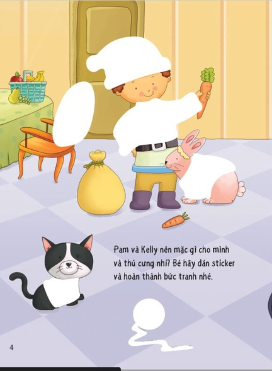 Sticker Chuẩn Bị Trang Phục Cho Thú Cưng - Pets