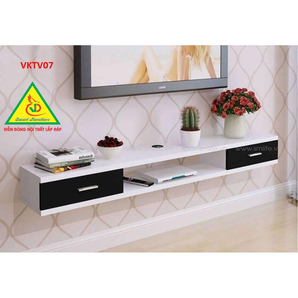Kệ ti vi treo tường 2 ngăn kéo - Nội thất lắp ráp