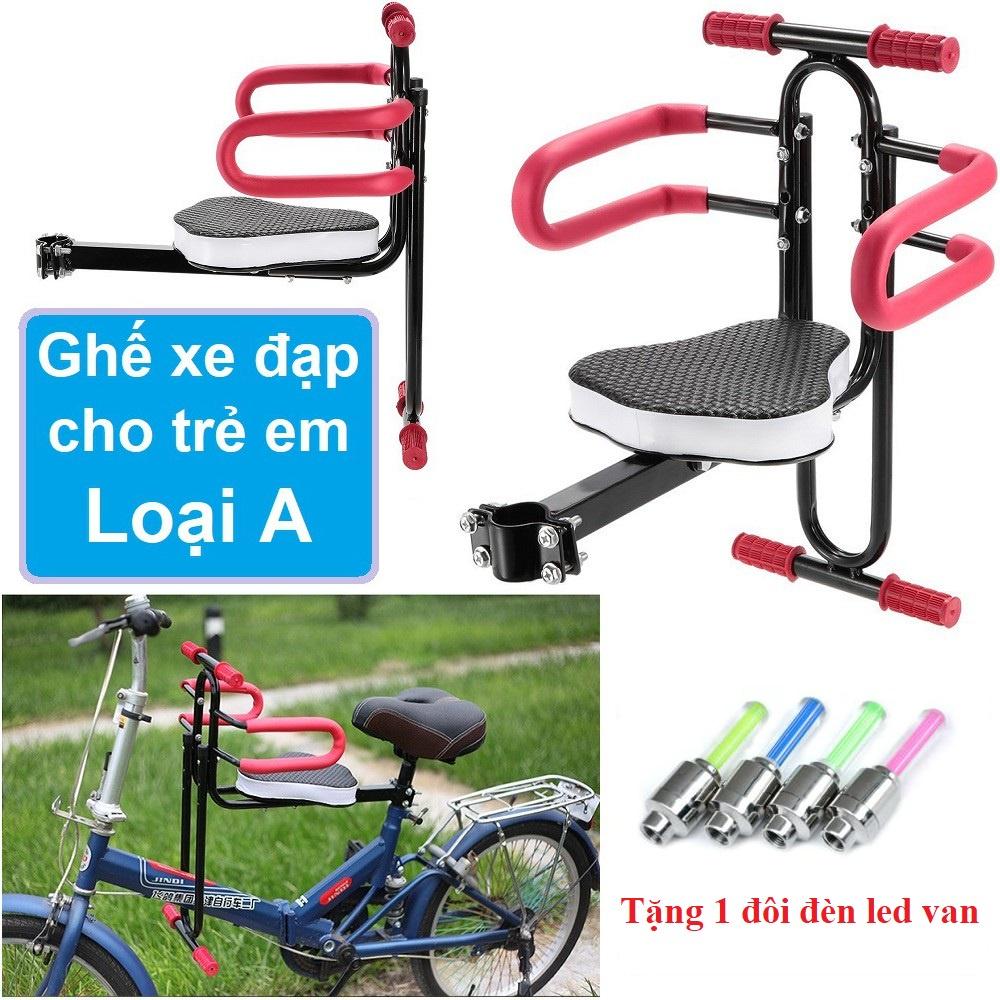 (Tặng 1 đôi đèn van ) Ghế đệm gắn xe đạp cho trẻ em loại A - Yên xe đạp cho trẻ em