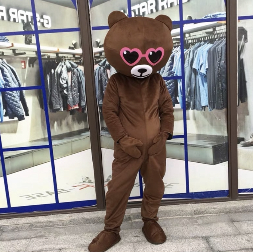 Bộ đồ gấu lầy brown - Mascot bộ đồ bán kẹo size khủng đầu to chất đẹp - Bộ đồ hóa trang gấu nâu hoạt hình dễ thương cho các sự kiện