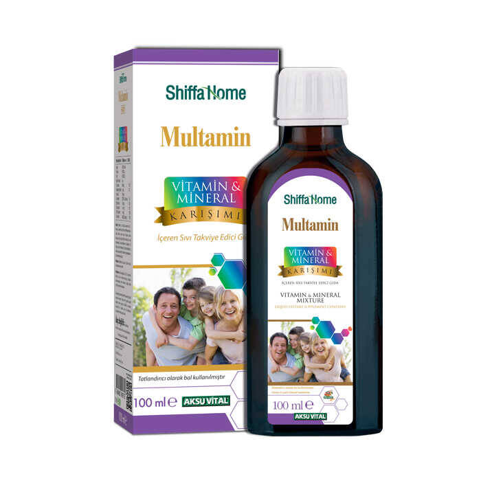 Siro Vitamin Tổng Hợp Cho Bé Shiffa Home Multamin Vitamin & Mineral Karisimi 100ml