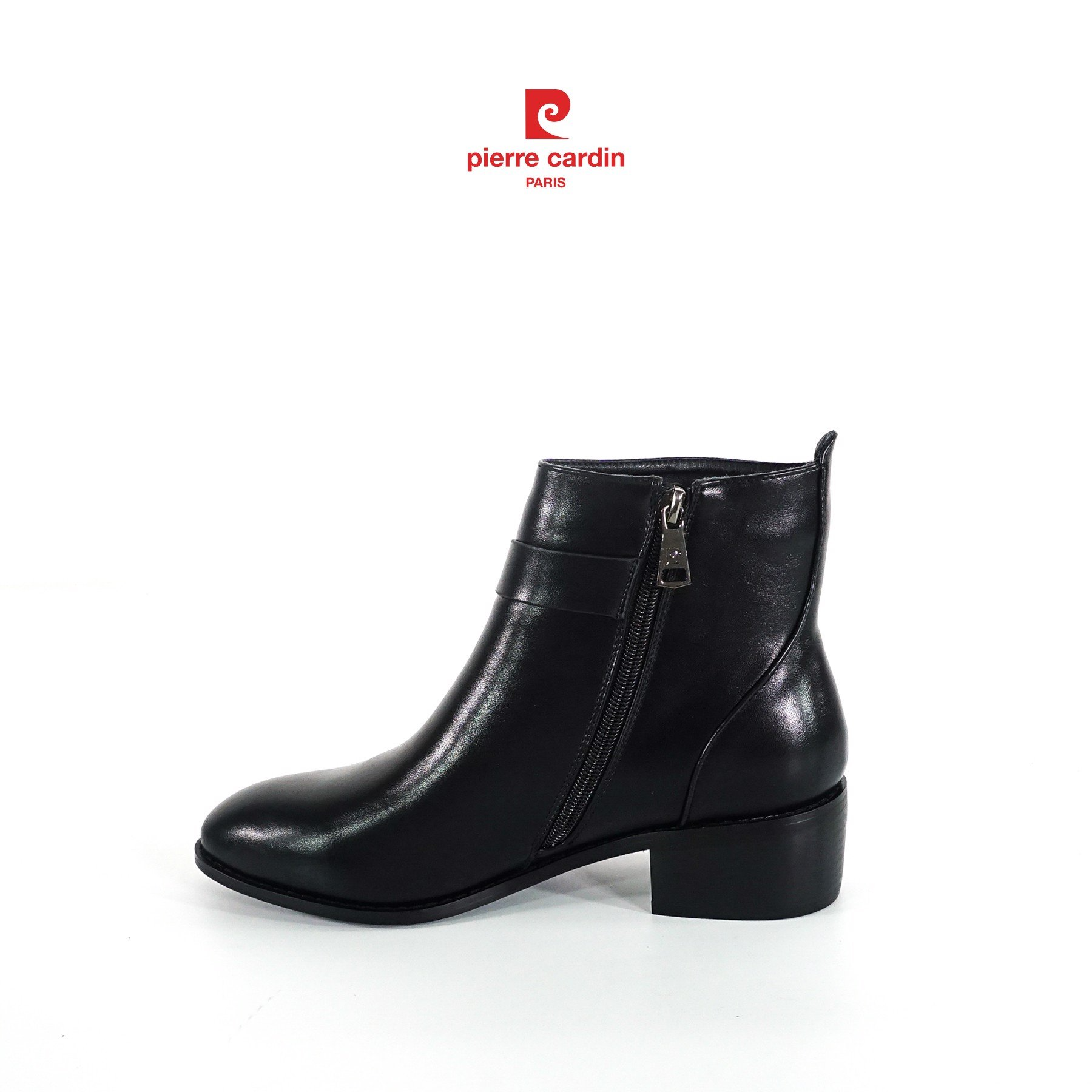 Giày boots nữ Pierre Cardin, đế cao 5cm, chất liệu da cao cấp - PCWFWS 212