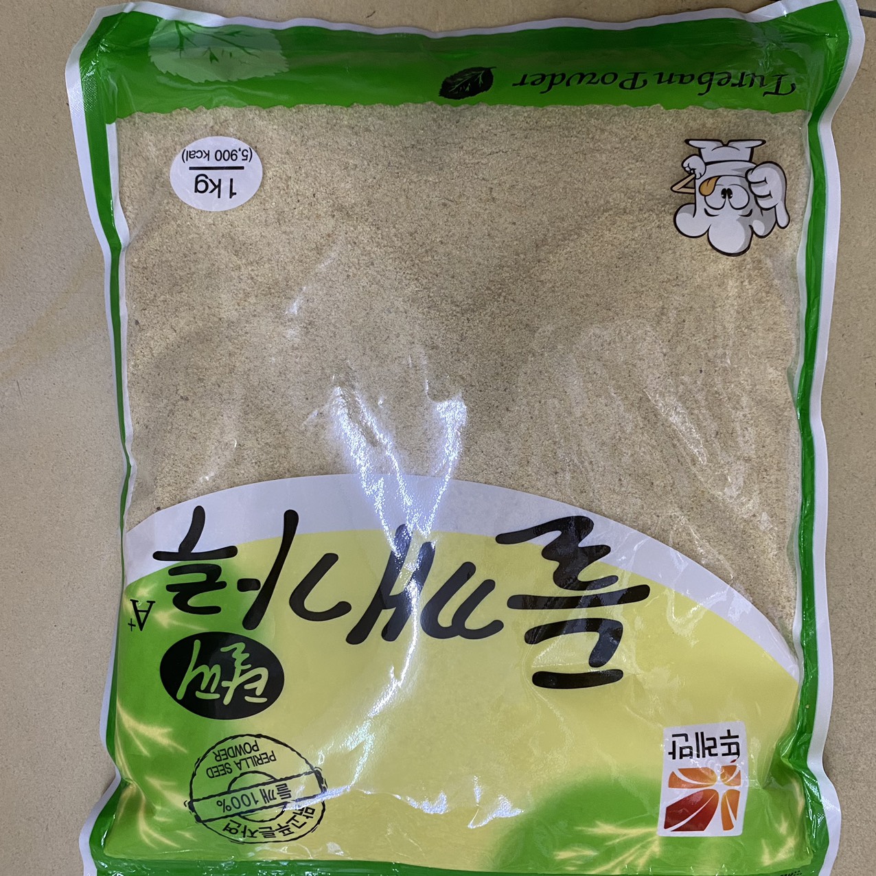 Bột Mè ( Bột Vừng) Tách Vỏ Ture ban Hàn Quốc Gói 1KG / 뚜레반) 들깨가루(탈피) 1KG