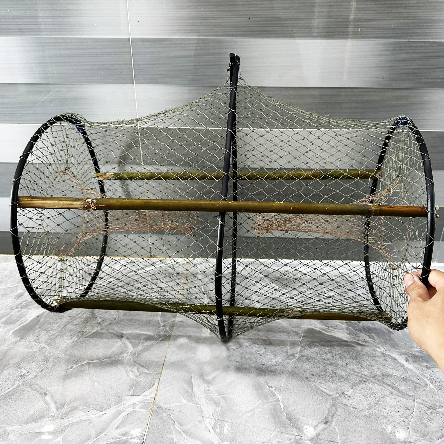 Lờ Cá Lóc, Cá Trê Cải Tiến Vành Nhựa Loại Lớn 38cm x60cm