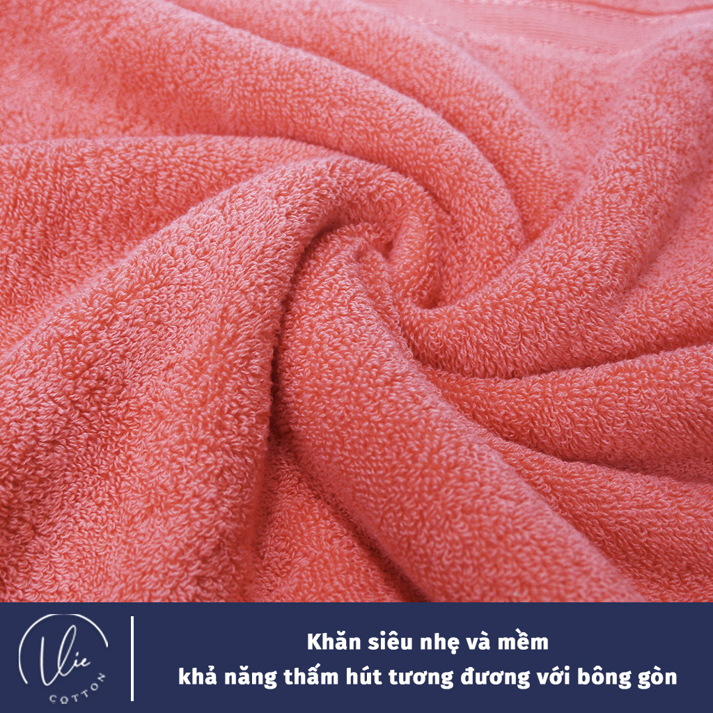 Khăn Tắm VieCotton 100% Cotton Cao Cấp Kích Thước 60x120cm Siêu Dày Siêu Mềm Mịn Thấm Hút