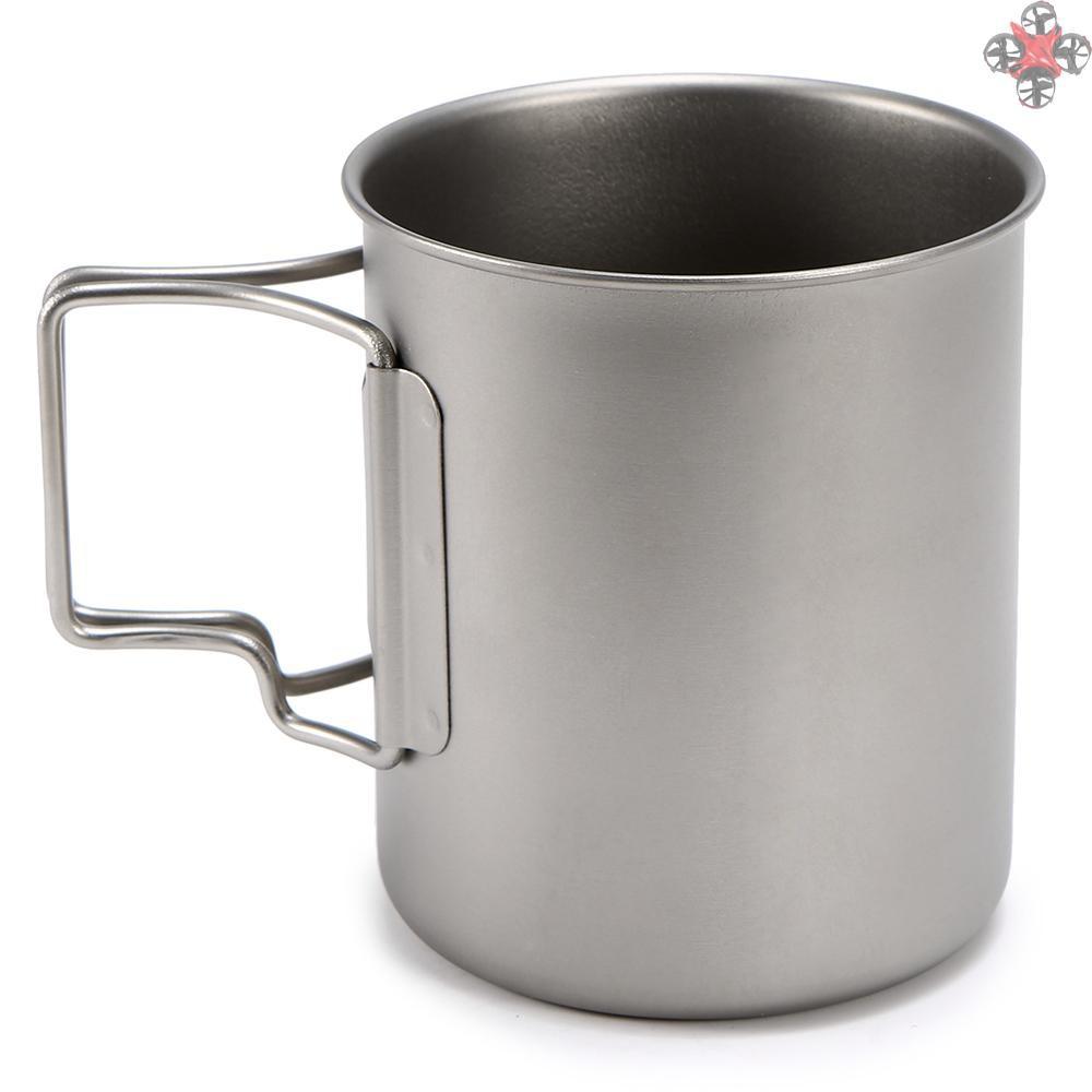 Cốc Titan Siêu Nhẹ Có Tay Cầm Tiện Lợi 300ml / 400ml / 450ml / 750ml