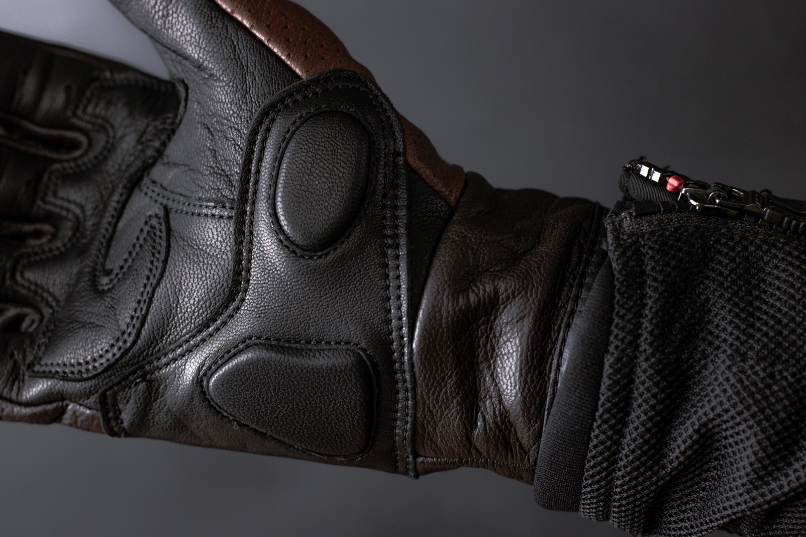 Găng Tay Da Dê Bảo Hộ Lái Moto, Xe Máy LS2 RUST MAN LEATHER DÀI NGÓN - GARA20