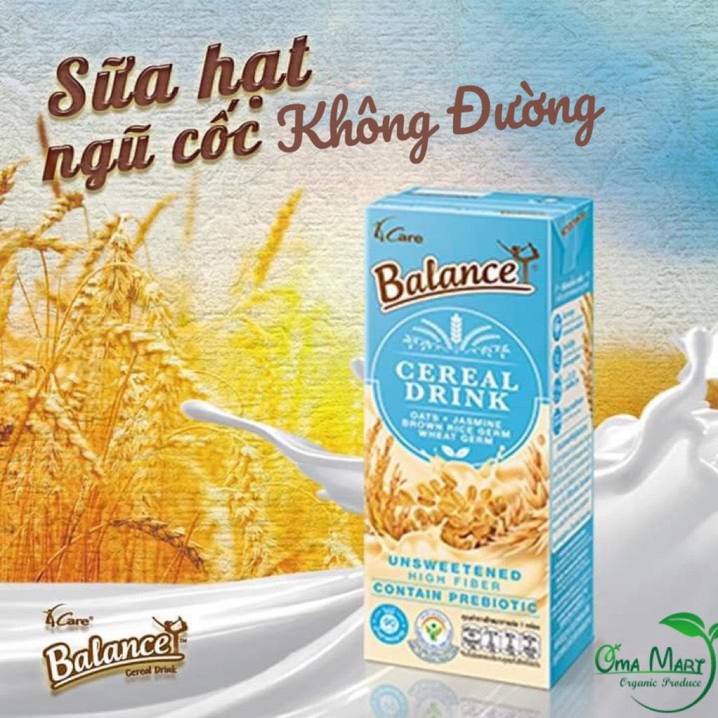 Sữa hạt 4Care Balance Thái Lan 1 hộp 180ml (sữa gạo, mè đen, truyền thống, socola, không đường...)