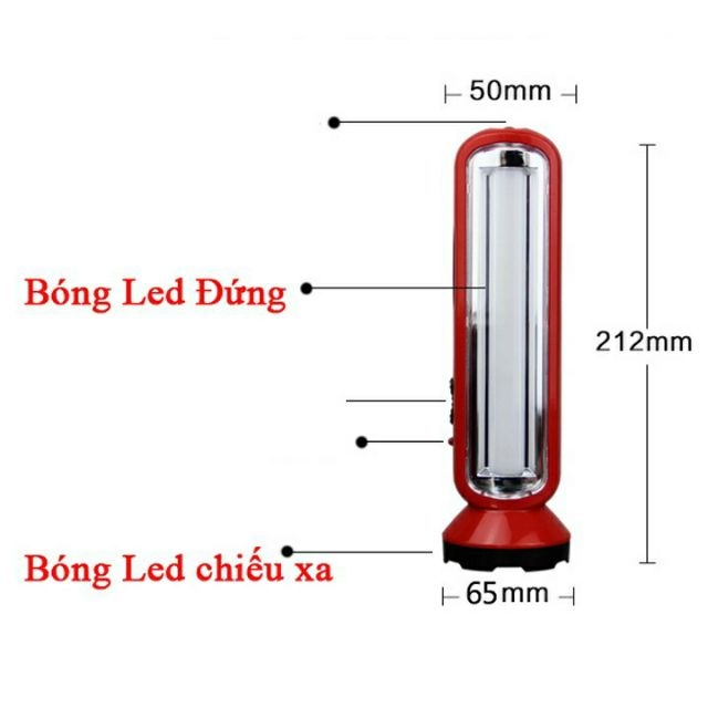 Đèn pin sạc LED 2 chế độ MW 4316 (GIAO MÀU NGẪU NHIÊN)