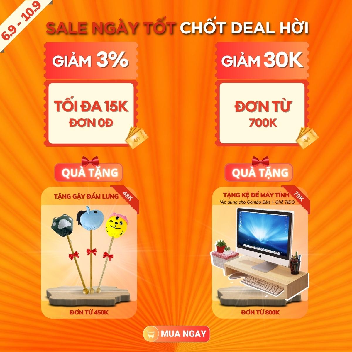 Ghế xoay văn phòng có tựa đầu TI-GX02 - Đã lắp sẵn thân ghế - Hàng chính hãng TIDO