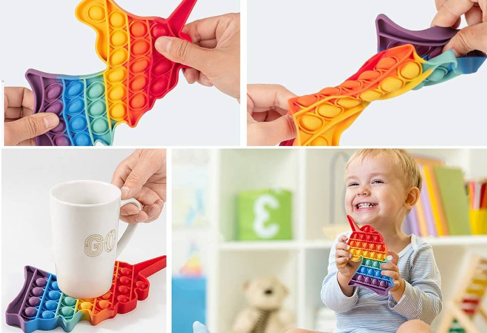 Đồ chơi giải trí hỗ trợ giảm căng thẳng bóp bong bóng pop it nhiều màu sắc và kiểu dáng cho trẻ em (giao ngẫu nhiên)