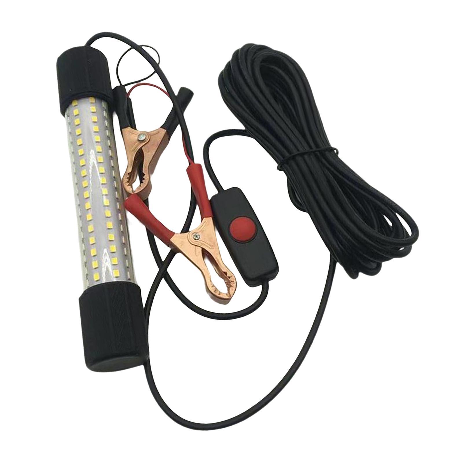 Aluminum LED Submersible Fishing Light Underwater Lamp Night Fishing